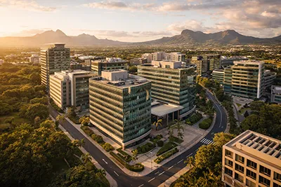 B^étiment commerciaux à l'Ile Maurice