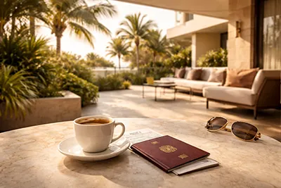 Une terrace pour travailler en remote