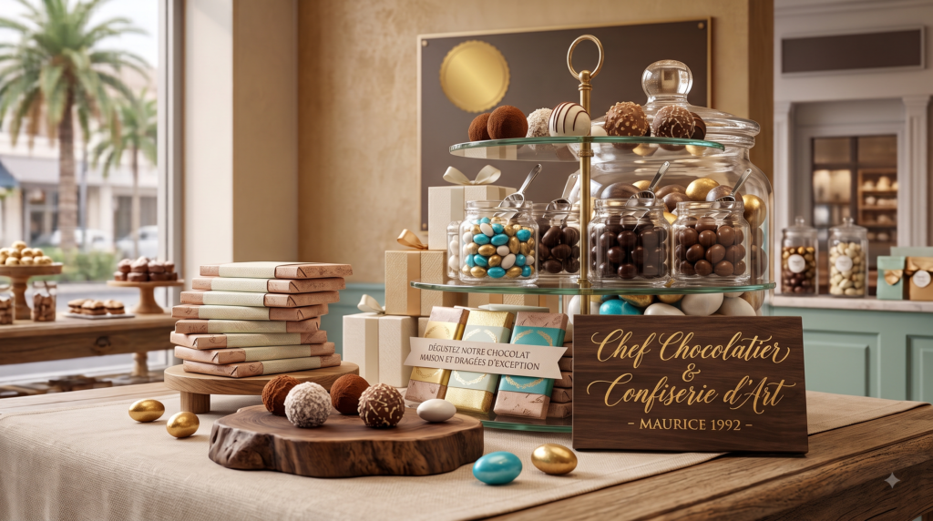 chocolat dragées Ile Maurice Mauritius